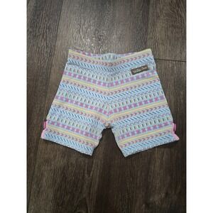 Matilda Jane Girls Light Blue Geometric Print Bike Shorts Size 4 31214B